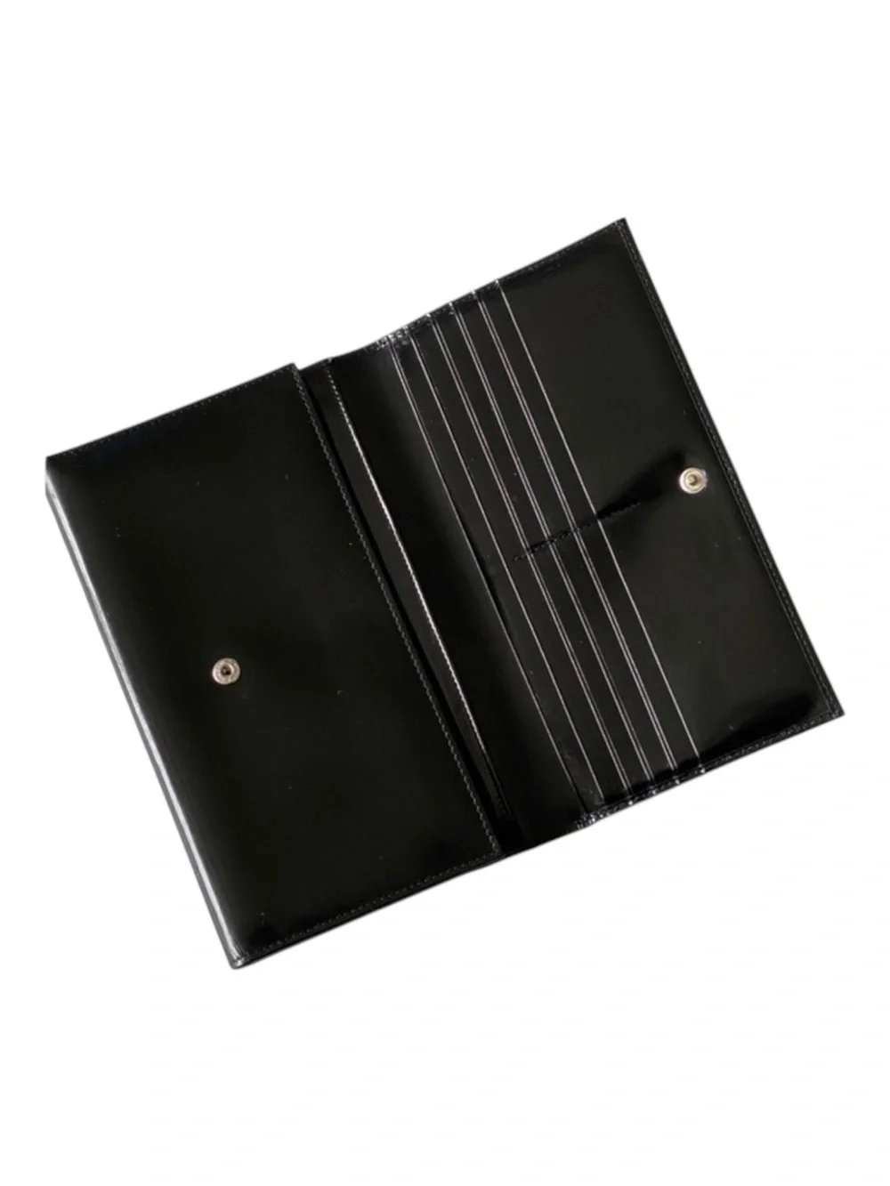 Vintage: Dolce & Gabbana D&G ©️1996 ☻ Leather Continental Wrap Wallet ☻ Black